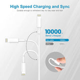 iPhone Charging Cable 3 ft 4 Pack, Lightning to USB Cable 3 Foot,Fast iPhone Charging Cables Cord for iPhone 14 Pro Max/13/12 Mini/11/XR/Xs/X/8/7/6/iPad Pro/Air/Mini-White