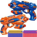 2 Pack Blaster Guns Toy Guns for Boys with 60 Pack Refill Soft Foam Darts for Kids