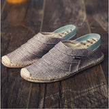 Men Fashion Casual Flat Loafer Men Shoes EvoFine BEIGE GRAY A13 41 
