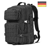 Military Tactical Backpack - Ultimate Waterproof Packs Backpack EvoFine Black-GE 