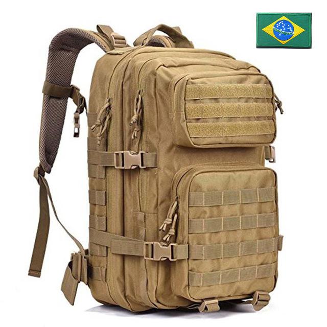 Military Tactical Backpack - Ultimate Waterproof Packs Backpack EvoFine Khaki-BR 