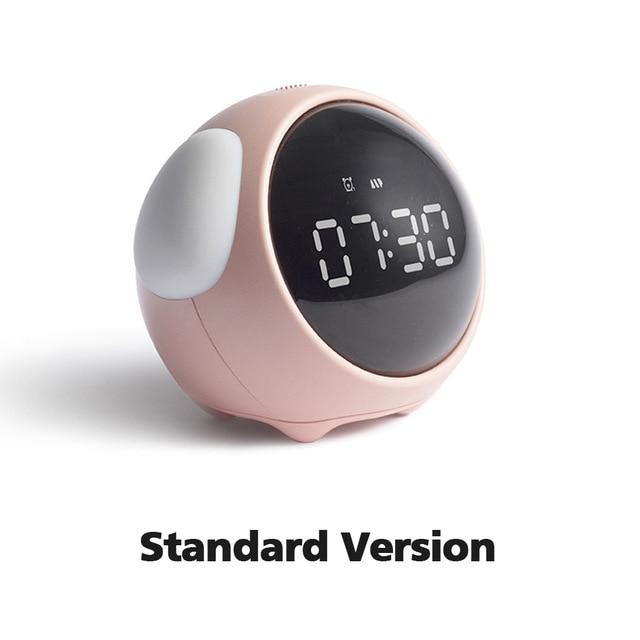 Multifunctional Alarm Clock Bedside Voice Control Clock Alarm Clock EvoFine Pink Standard 