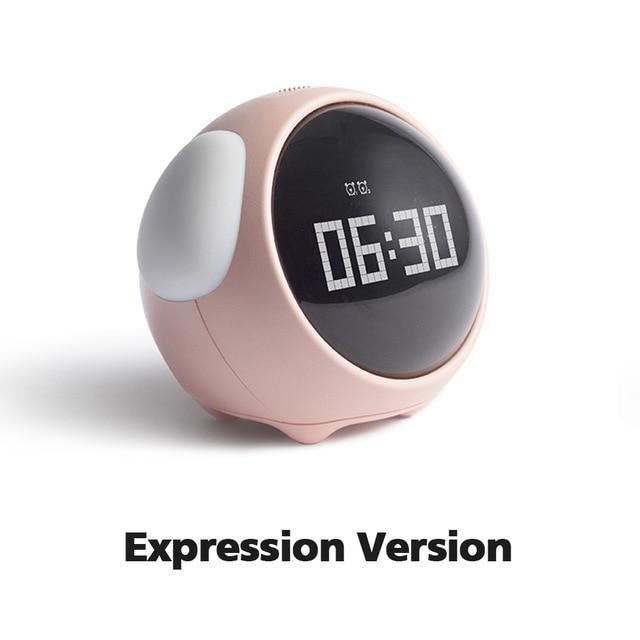Multifunctional Alarm Clock Bedside Voice Control Clock Alarm Clock EvoFine Pink Upgraded 