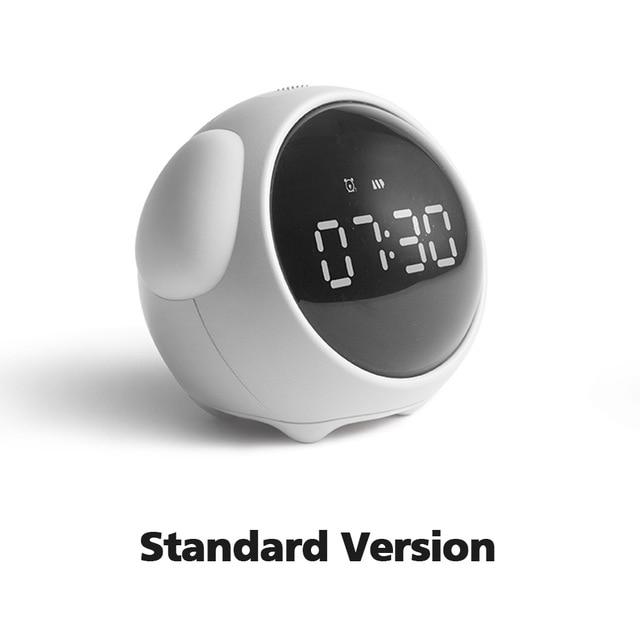Multifunctional Alarm Clock Bedside Voice Control Clock Alarm Clock EvoFine White Standard 