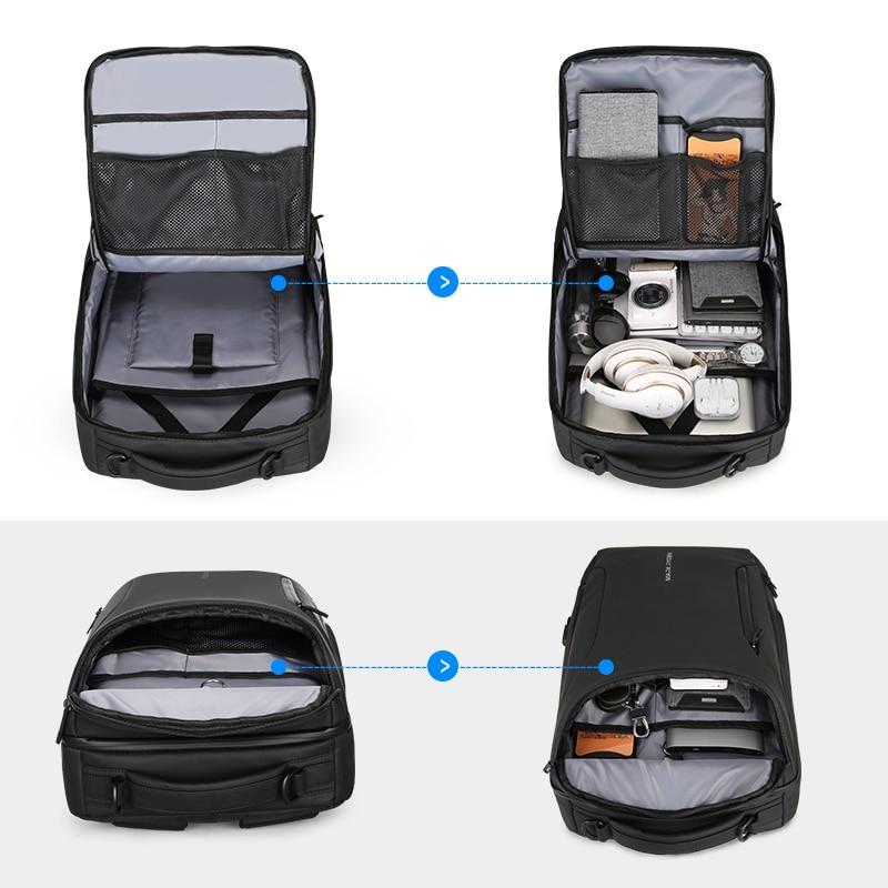 Multifunctional Anti-thief Fashion Backpack 15.6 inch Laptop USB Charging Travel Bag Evofine 
