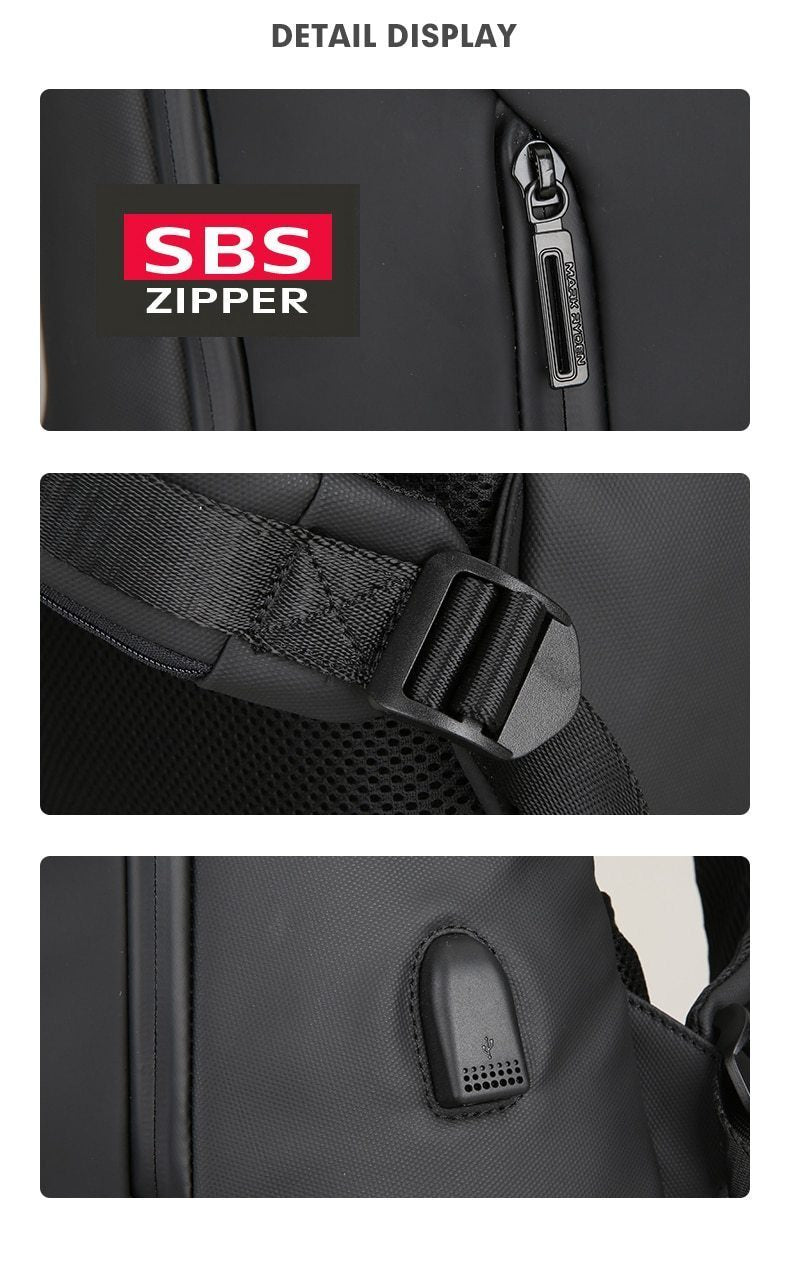 Multifunctional Anti-thief Fashion Backpack 15.6 inch Laptop USB Charging Travel Bag Evofine 