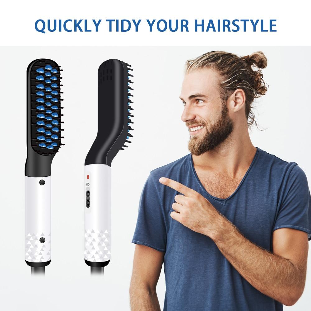Multifunctional Hair Comb Beard Straightener -Best Heat Beard Straightener and Hair Straightener Brush Hair Straightener EvoFine 