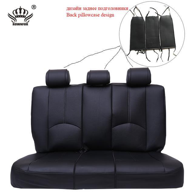 New Luxury PU Leather Auto Universal Car Seat Covers Evofine Back Seat Cover 