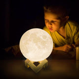 Night Light 3D Print Moon Lamp Rechargeable Night Lamp EvoFine 