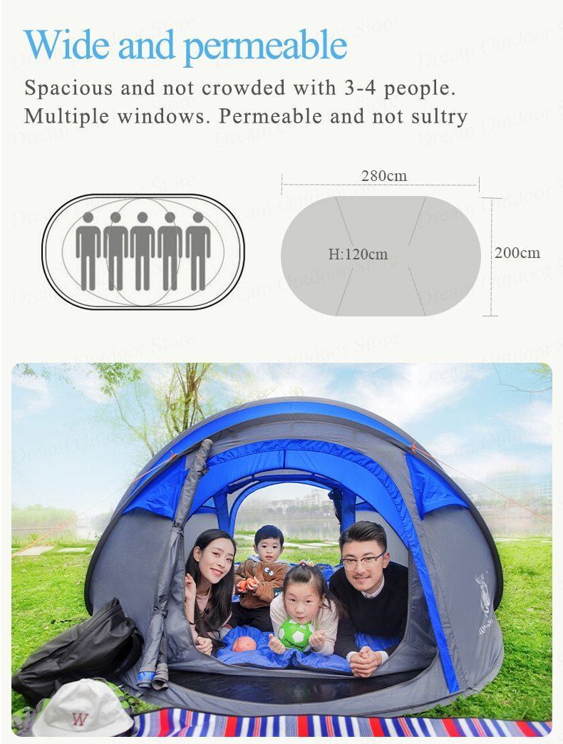 Outdoor Automatic Tents Evofine 