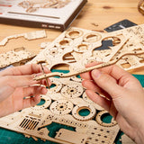 3D Wooden Puzzle Train Model Building Kits for Children Kids