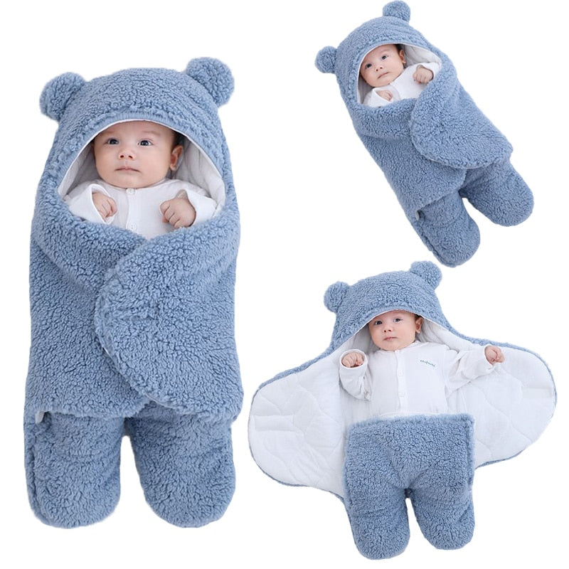Baby Wrapper Super Soft Blanket 100% Cotton Muslin Sleeping Bag  0-9 Months