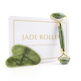 Jade Roller & Gua Sha Facial Massage Beauty Tool