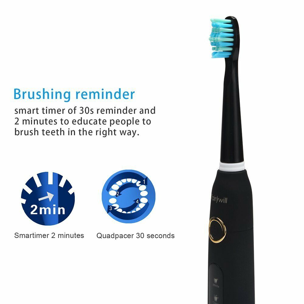 Electric Toothbrush with 8 Brush Heads for Adults and Kids