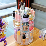 Makeup Organizer 360 Degree Rotating Adjustable Cosmetic Storage Display Case