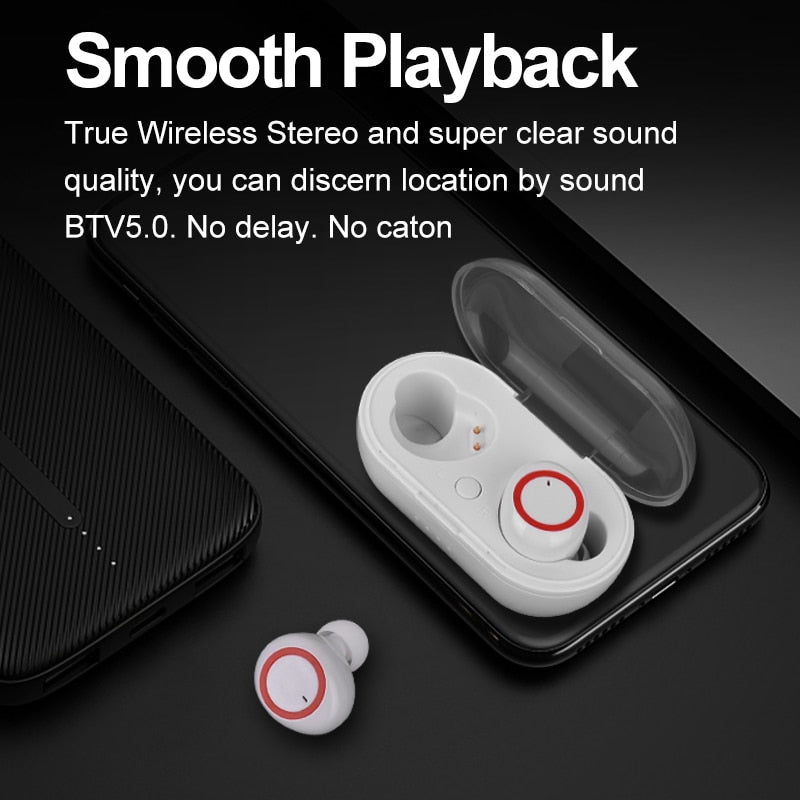 Touch Control Wireless Bluetooth Waterproof Earphone