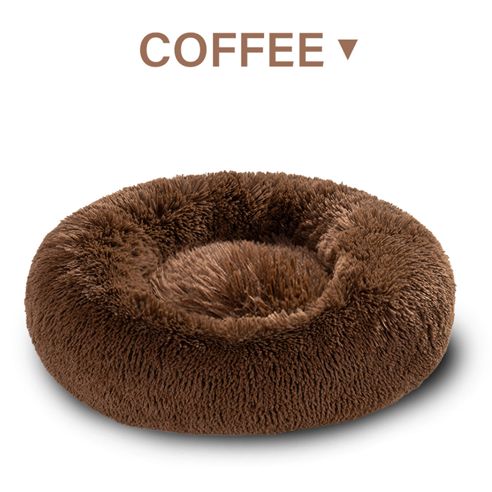 The Calming Donut Round Soft Cat and Dog Bed