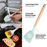 Kitchen Cooking Utensils With Silicone Spoon  Measuring Cup Mat Hook, 34 Piece