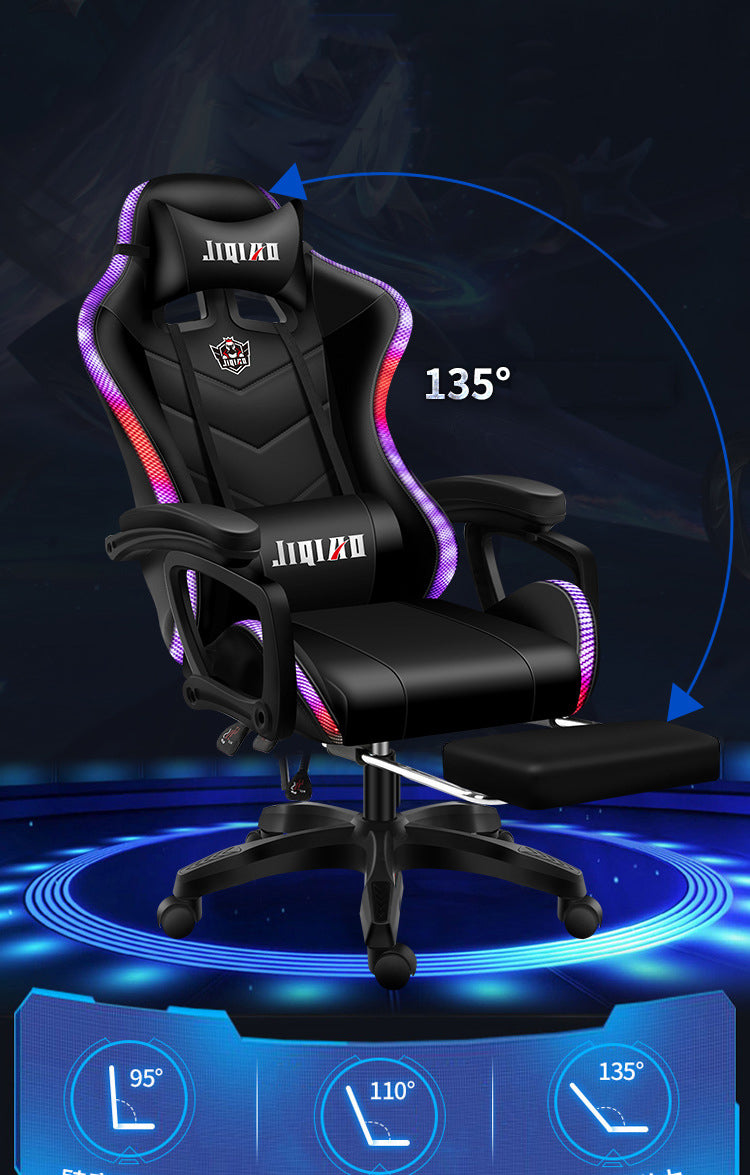 High quality Gaming Chair with Massage Function Bluetooth Music Footrest Speakers