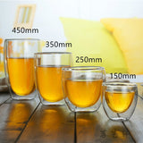 Double-Wall Glass Cup Set of 1-6