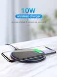 Qi-Certified 10W Fast Wireless Charging Pad Wireless Charger EvoFine 