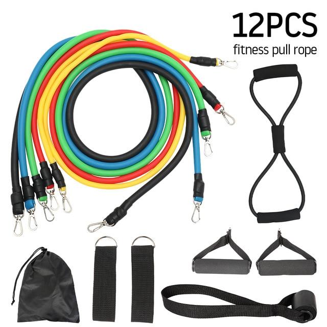 Resistance Band Set, Full Body Workout Resistance Loop for Home Fitness Resistance Bands EvoFine Type2 