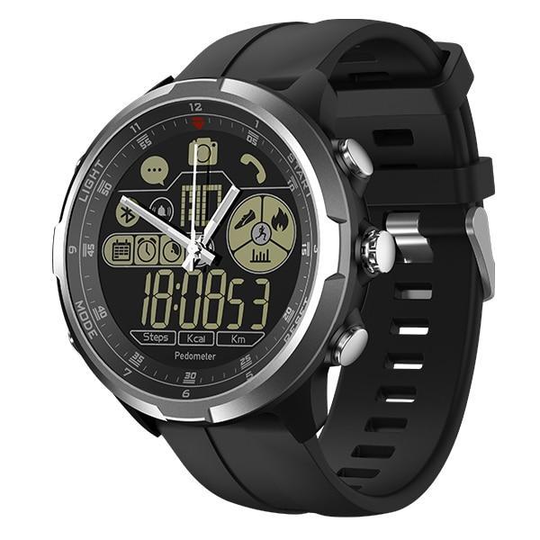 Rugged Smartwatch V4- Compatible with iOS & Android EvoFine Silver 