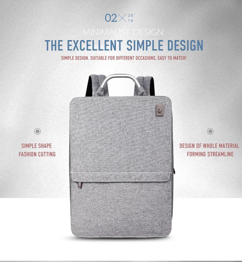 Slim Minimalism Laptop Travel Backpack - Waterproof Fashion Style Bags EvoFine 