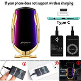 The Original Car Clamp Wireless Charging Dock Wireless Charger EvoFine Gold TYPE C 