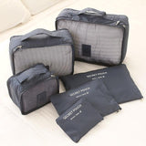 Travel™ Packing Cube System - Luggage Organizer Evofine Gray 