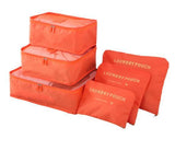 Travel™ Packing Cube System - Luggage Organizer Evofine Orange 