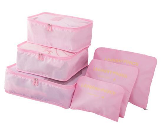 Travel™ Packing Cube System - Luggage Organizer Evofine Pink 
