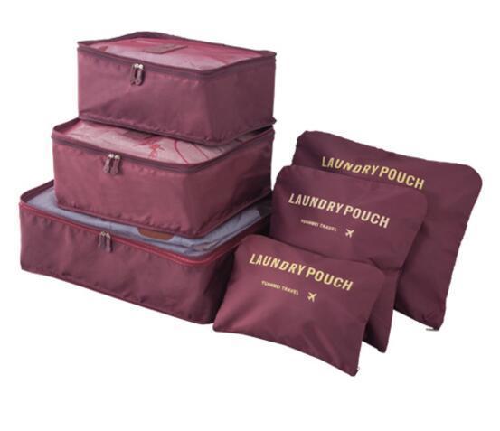 Travel™ Packing Cube System - Luggage Organizer Evofine Wine red 