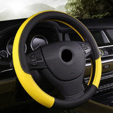 Universal Car Steering Wheel Cover evofine Yellow 