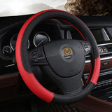 Universal Leather Car Steering wheel Cover Evofine 