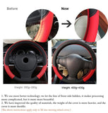 Universal Leather Car Steering wheel Cover Evofine 