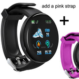 Waterproof Bluetooth Smart Watch For Android Ios Smartwatch EvoFine D18 add pink strap China 
